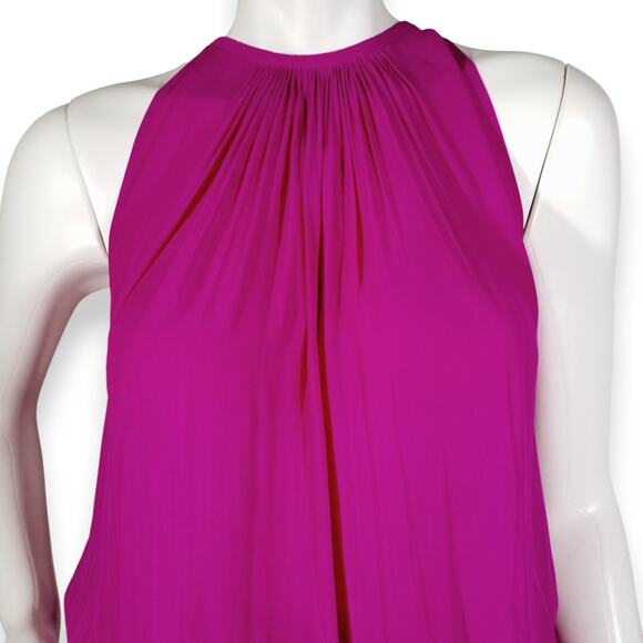 Ramy Brook Hot Pink Sleeveless Blouson Mini Dress Size Medium - Picture 2 of 7